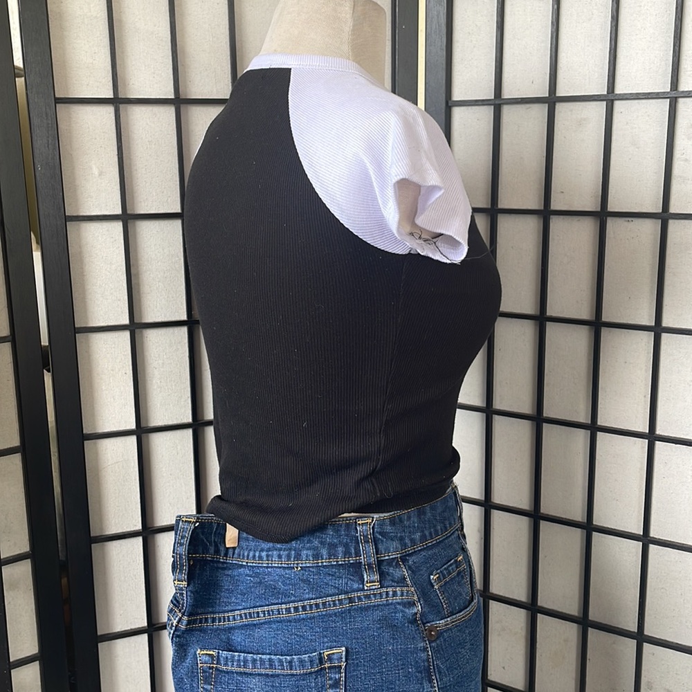 Ying Yang Ribbed Top 💜 - Picture 3 of 6